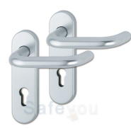 Feuerschutz-Türbeschlag Aluminium DD