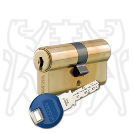 KABA experT plus Doppelzylinder Messing poliert